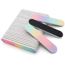 50pcs Colorful Nail Files And Buffers, 100/180 Grit Professional Nail Files, Sandpaper Blocks, Buffing Blocks And Buffers, Effectively Remove Nail Ridges And Hangnails - Multicolor - View 3