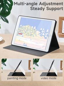 Kingsung 简约圆点图案平板电脑保护套，兼容 iPad (A16) 11 英寸第 11 代（2025 年款）、第 10 代、Air 8 (M4)（2026 年款，11 英寸）、三星 Galaxy Tab S6 Lite 10.4 英寸、Kindle Paperwhite 第 12 代（2024 年款）、Kindle 第 11 代（2022 年款）、Clara 彩色款，具备自动睡眠/唤醒功能。 - 彩色 - 查看 5