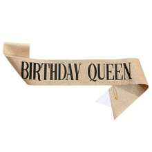Ceinture Reine d'anniversaire - Sangle d'épaule avec lettres brillantes pour décoration de fête d'anniversaire - A - Voir 9