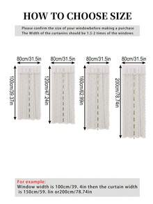 1pc Solid Color Lace Sheer Curtain With Drawstring, Top Rod Pocket Design, Privacy Filtering, Suitable For Living Room, Bedroom, Kitchen, Rustic Romantic Home Decor - White Rose - View 2