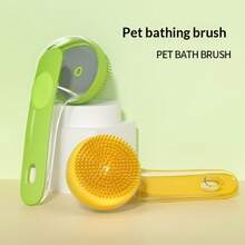 A Pet Bathing Brush Easily Produces Foam, Suitable For Bathing Cats And Dogs - Green - View 4