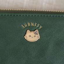 財布 レディース 長財布 ラウンドファスナー 猫 かわいい キャラクター ネコ - ベージュ - チェックする 6