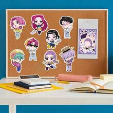 8pcs/Set Cartoon Witch Hunter Series Collage Decorative Stickers For Phone, Cup, Skateboard, Waterproof DIY Stickers - Multicolor - View 8