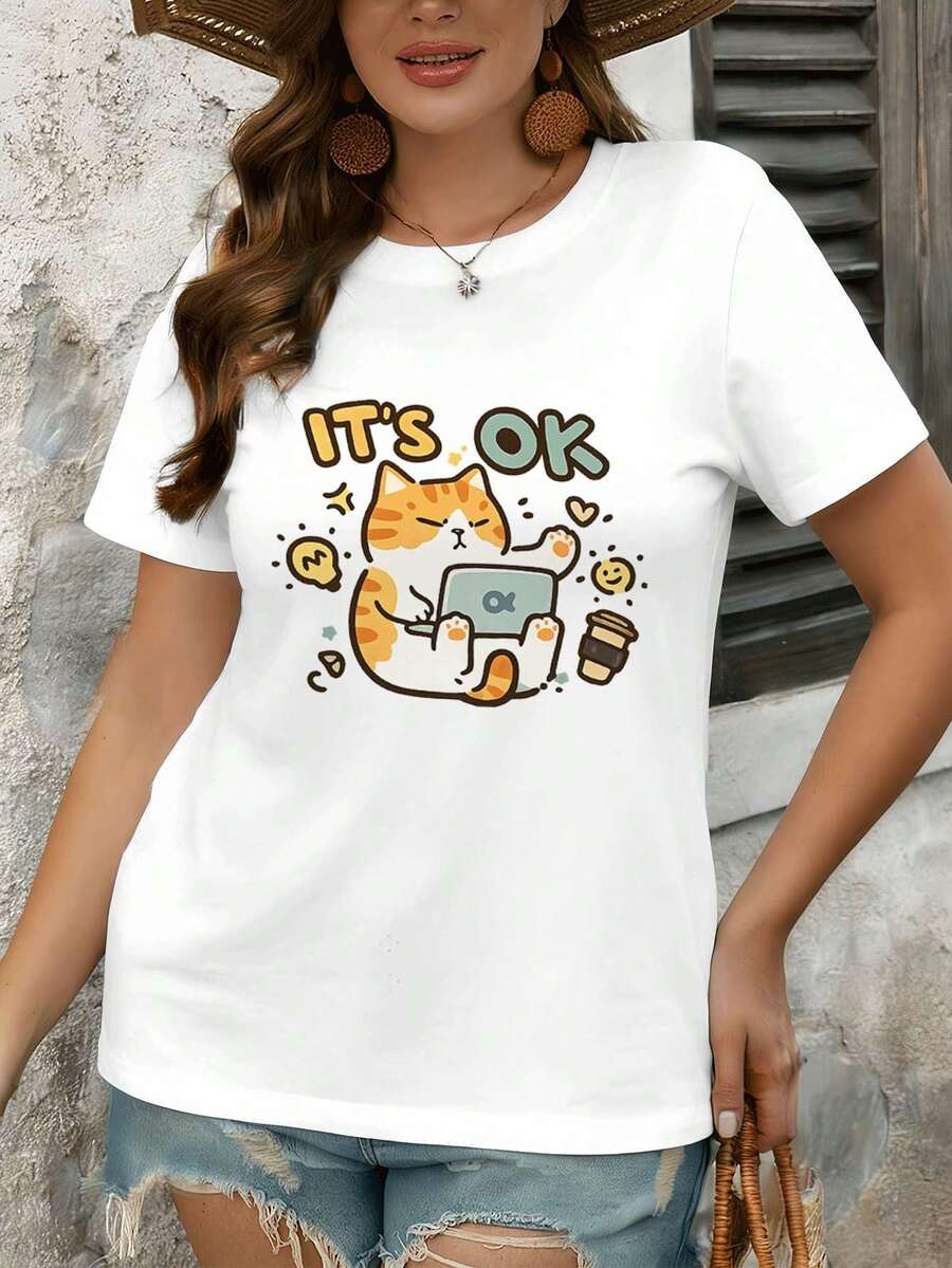 Dam-T-shirts - Vitt - Visa 1
