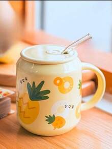 3件套（1个杯子、1个盖子、1根吸管）陶瓷杯，适用于茶、咖啡、牛奶、果汁，也适用于婚礼、派对、礼品、生日、家庭厨房、餐厅、客厅等场合。 - 彩色 - 查看 9
