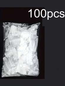 100只一次性高弹防水耳罩，设计简约，保护耳朵，防止进水，淋浴耳罩，透明耳罩。适用于游泳、理发、染发、烫发、洗澡、洗头、护耳，新款加厚耳罩，万圣节适用。 - A - 查看 13