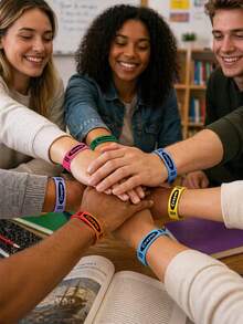 30/20/1pc Crayon Silicone Wristbands, Crayon Rubber Bracelets Elastic Wristbands Wholesale Suitable For Back To School Party Gifts, Crayon Theme Rubber Welcome School Supplies Exchange Teacher Gifts, Charming Accessories, Mixed Colors, Various Styles, Sports Bracelets, Crayon Party Gifts First Day Of School Prizes Birthday Party Supplies, Durable Rubber Material Long-Lasting Wear Perfect Party Gifts And Supplies - Multicolor - View 7