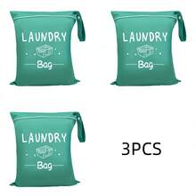 Large Travel Laundry Bag, Wet Dry Bag, Washable Dirty Clothes Drawstring Bag, Suitable For Gym Clothes, Swimwear, Fitness, Available In Blue, Pink, Black, Gray, Etc. - Multicolor - View 35