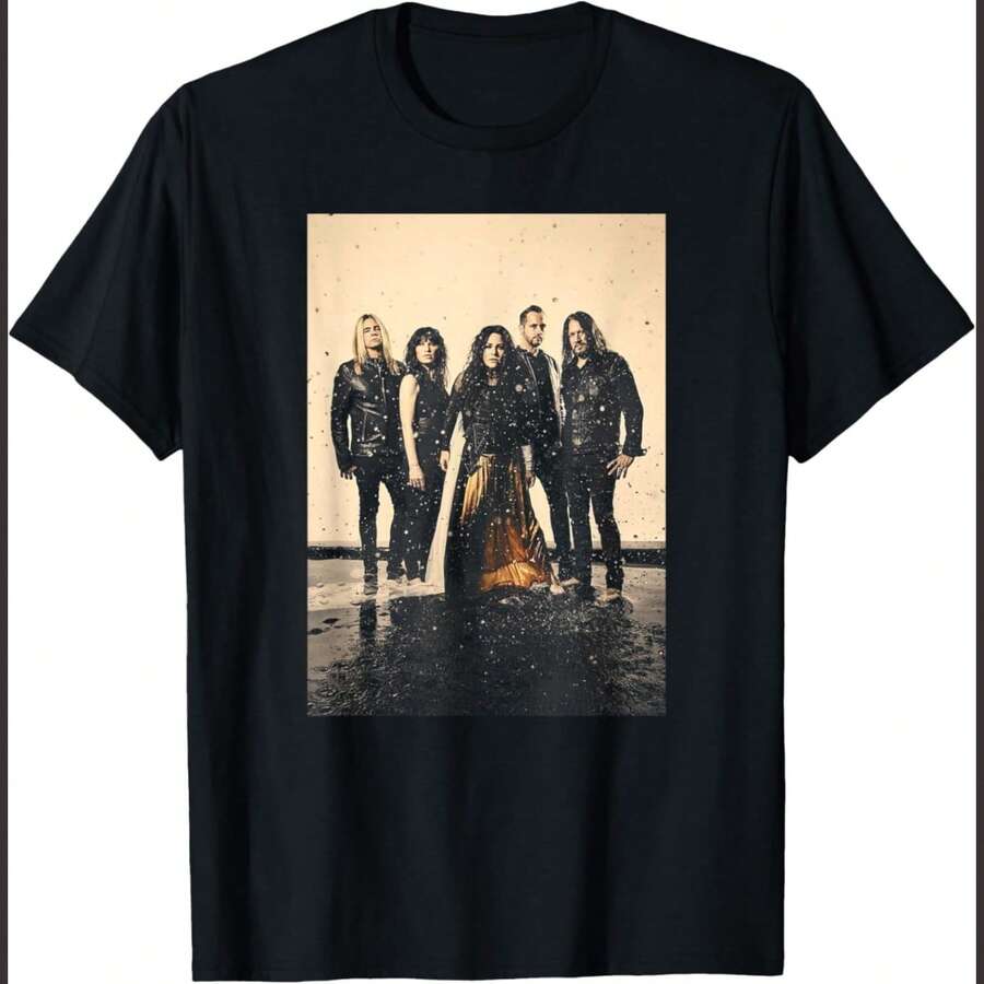 Evanescence Band Photo Unisex T-Shirt - 黑色 - 查看 1