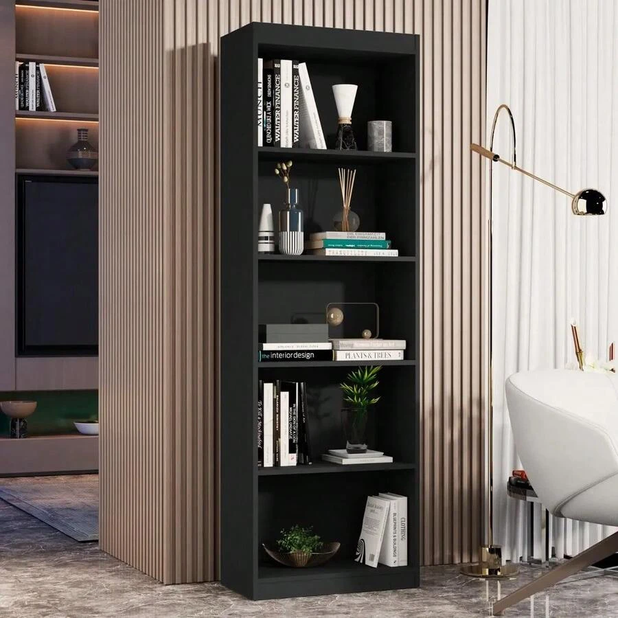 Lorenzo Multipurpose Bookshelf With 5 Shelves - Organizer For Books And Home Decor - Office/Living Room - B - View 1