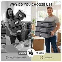 Large Capacity China Storage Containers Hard Shell Plate Storage Containers Kitchen Packing Moving Boxes For Dishes Dinnerwares Mugs Protectors Grey 3 Piece Set - Grey - View 6