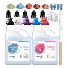 Kit Resina Epóxica Alta Transparencia 2 Kg Más Accesorios HERMOSA VIDA - A - View 1