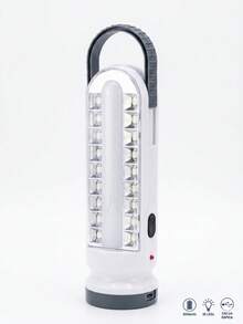 Portable 18 LED White Light Flashlight For Camping, Rechargeable Handheld LED Lamp Powered By 12V Batteries - Cold White - View 4