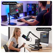 PC-22 Microphone Stand Desktop Live Streaming Karaoke Universal Multi-Functional Portable Microphone Mount - one-size - View 3