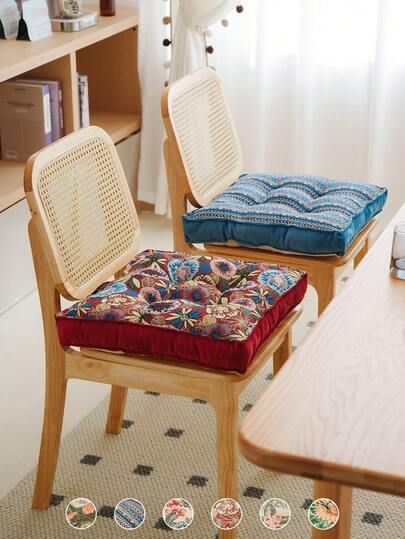 1 chiếc đệm dày, đệm ngồi thư giãn, đệm lưng vuông cho phòng khách, phòng ngủ, văn phòng, đệm ghế dài, dệt jacquard.