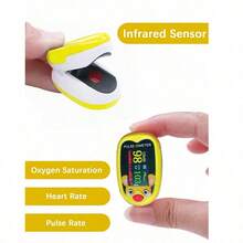 Pediatric Pulse Oximeter / Finger Clip Oximeter / Oxygen Saturation, Heart Rate And Pulse Measurement Device / Rechargeable - Multicolor - View 8