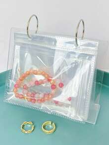 Jewelry Storage Box, Earring, Necklace, Ring Organizer Display Stand, Transparent Anti-Oxidation Bag - A - View 6