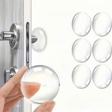 Transparent Silicone Door Cushion Pads, Self-Adhesive Wall Protector, Door Handle & Refrigerator Cabinet Noise Dampener, Easy To Install - Multicolor - View 9