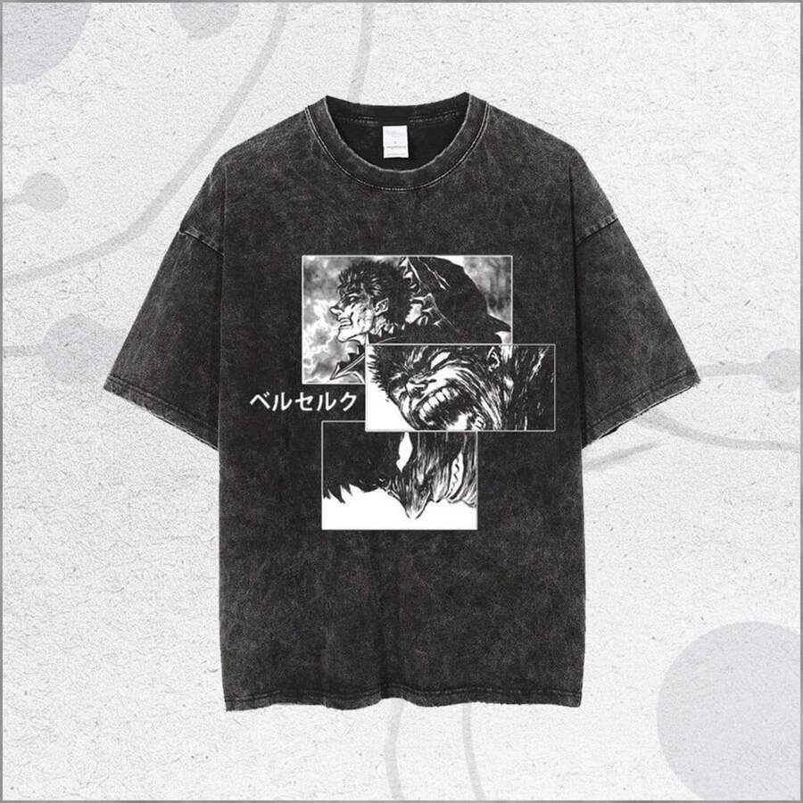 Vintage Style Shirt | Retro Character Artwork - Black - View 1