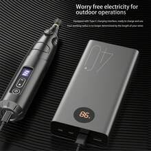 便攜式電動螺絲起子套組，USB充電無線迷你手持小鑽機，適合家具組裝、玩具維修與DIY製作，家用電動工具 - 電磨機 - 查看 9