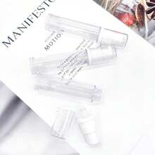 3pcs Refillable Transparent Travel Pump Bottles, Vacuum Cosmetic Containers For DIY Foundation, Gel, Essence, Lotion, Moisturizer (10ml), 3.0 Pack - View 3