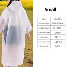 Nueva chaqueta de lluvia portátil, transpirable y duradera, con botones frontales y Body completo impermeable para senderismo y viajes - Multicolor - Ver 15