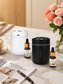 180mL Mini Air Aromatherapy Humidifier, 10ml Essential Oil, Car Large Mist, Quiet Multi-Color Light Humidifier, Compact Air Conditioner Room Humidifier, Refillable Water Tank, Battery Not Included, USB Powered, Christmas Gift/Valentine's Day/Birthday Gift - 多色 - 查看 2