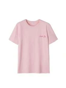 3pcs/Set Summer New Floral Print Casual Round Neck Short Sleeve T-Shirt, Fashionable & Versatile Women Tops Pink - 深灰色 - 查看 5