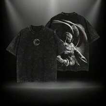 Moon Knight Menswear Gift For Movie Fans Top Apparel Classic Oversized Seamless Simple Straight Man Designer Shirts Men's Regular Fit Floral Print Tee Heavyweight Cotton T-Shirts Featuring Epic Panther Design Retro Oversized Cotton Graphic Teesummer Outfits For Women Graphic Tees 100% Pure Cotton T-Shirt - 黑色 - 查看 6