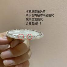 韓国の新作ラインストーン付きピンクの楕円形ダックビルヘアクリップ、甘くておしゃれな前髪クリップ、サイドクリップ、女性用ヘアアクセサリー - ピンク - チェックする 3