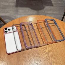 高品质果冻二合一PC手机壳，防摔、防汗、防指纹、耐磨，适用于 17 Pro Max/17/17 Pro、16 Pro Max/16/16 Pro、15/15 Pro Max/15 Pro、14 Pro Max/14 Pro/14、13 - 橘色 - 查看 4