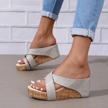 Women Platforms & Wedge Sandals - Brown - View 5
