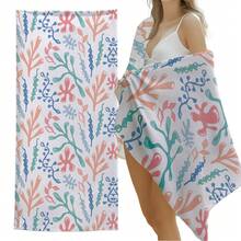 1 Khăn tắm biển in hình san hô mùa hè, màu nước, kích thước 70x150cm, phong cách tối giản, thích hợp cho phòng tắm, bơi lội, tập thể dục, yoga và các dịp khác. Chất liệu sợi nhỏ mềm mại và thoải mái, nhẹ và dễ mang theo, chắn gió, chống nắng, chống cát, thích hợp cho du lịch mùa hè, kỳ nghỉ và trang trí phòng tắm. - Nhiều màu - Xem 9