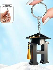 2D Acrylic Graduation Letter Design Keychain, Ideal Gift For Graduates, Teachers And Classmates - Graduation Cap - View 16