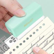 1pc A5/B5/A4 Paper Punch, Can Punch 6 Holes At Once, Suitable For Handmade Photo Album, Loose-Leaf Notebook, Available In Multiple Colors - Multicolor - View 6
