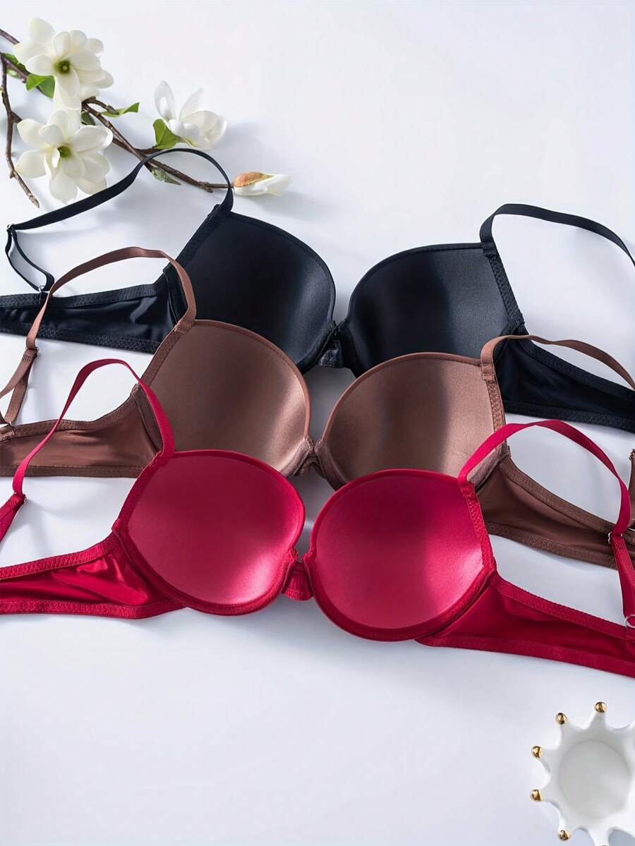3pcs Women's Shaping Support Bra Set - Multicolor - View 1