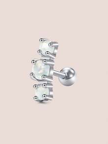 CIZME Brincos de cartilagem 16G para mulheres, joias para piercing na hélice, aço inoxidável cirúrgico 316L, conjunto de brincos de argola prateados para cartilagem, piercing na hélice, brincos para daith, tragus e concha, brinco único para uso diário, férias na praia, presente glamoroso, festival de música, litoral, Halloween, Natal, Dia das Mães, Dia dos Namorados, Coachella, férias de verão - Prata - Ver 15