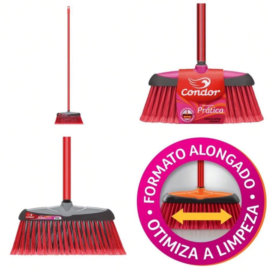 Rectangular Plastic Broom For Home Floor Cleaning - 1 - Xem 1
