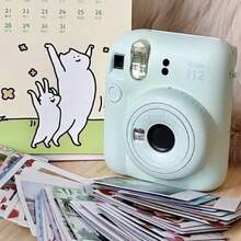 FujiFilm Mini 12 Instant Camera: Parallax Correction Optimizes Framing; 60mm Lens Provides Clear Imaging; Auto Exposure Control; 0.3-0.5m Macro Mode; 306g Lightweight Body; Versatile Shooting For Various Scenarios; Instant Imaging Camera. - View 7