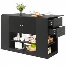 Storage Islands & Carts - Black - View 5