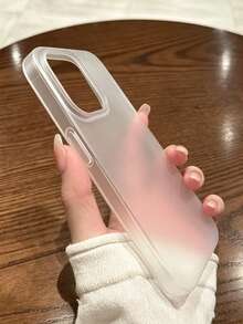 超薄磨砂透明手机壳，防滑防震轻便耐用保护套，适用于 17/17 Pro/17 Pro Max/16/16 Pro/16 Pro Max/15/15 Pro/15 Pro Max/14/13/12/11，柔软半透明防震超薄后盖 - 無色 - 查看 5