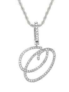 1pc Fashion Cursive Letter A-Z Necklace, Women Jewelry For Daily Wear - Romantic 26 Cursive Letter Necklace - View 52