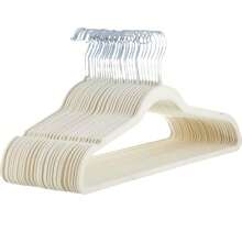 10 chiếc móc treo quần áo siêu mỏng bằng nhung, chống trượt và tiết kiệm không gian, cấu trúc chắc chắn, hộp đựng đồ trong tủ quần áo. - Xem 13