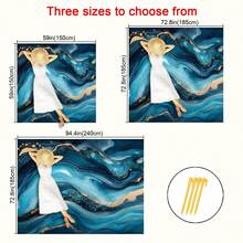1pc Gold Pattern Beach Mat, Extra Large Beach Mat, Lightweight And Durable. Perfect For Travel, Camping And Picnic. Adult Extra Large Size. Perfect For Beach And Outdoor Adventures - Style5 - View 3