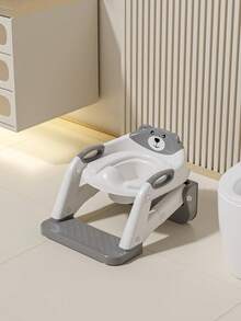1 pieza Orinal infantil 3 en 1, asiento de entrenamiento plegable con taburete para niños y niñas - Multicolor - Ver 6