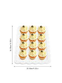 10-Piece Dessert Table Display Set - 4 X 3-Tier Cake Stands And 6 X Trays, Suitable For Cakes, Cupcakes, Pastries And Snacks, Party - White - View 6