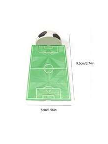 1 pieza Marcapáginas único con campo de fútbol 3D blanco y verde - Marcapáginas de papelería creativa, de dibujos animados y lindos, adecuado para amantes de los libros y decoración de libros - Marcapáginas de fútbol - Ver 5
