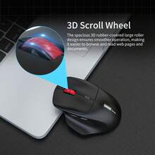 Lenovo N230 Wireless Computer Mouse, Bluetooth + USB Receiver Dual Mode, Rechargeable Design, Multi-Device Office Mouse - View 7