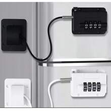 Nuevo candado de combinación con posicionamiento digital y límite de contraseña para de bebés y niños, para deslizar, cerrar armarios, ventanas y refrigeradores - A - Ver 2