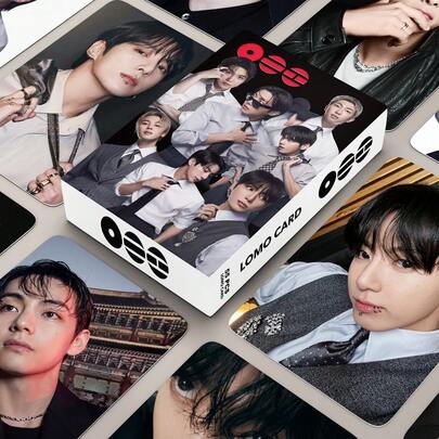 55 st. ARIRANG senaste album LOMO-kort, K-Pop Limited Edition STB Boyband 2026 nytt fotokort, måste-ha-kollektion för ARMY-supportrar, RM/Jin/Jhop/Jimi/V/JungKo signerade selfie-foton, idolfotokort, musikvaror, vykort/födelsedagspresenter, små souvenirer, premium presentask i begränsad upplaga